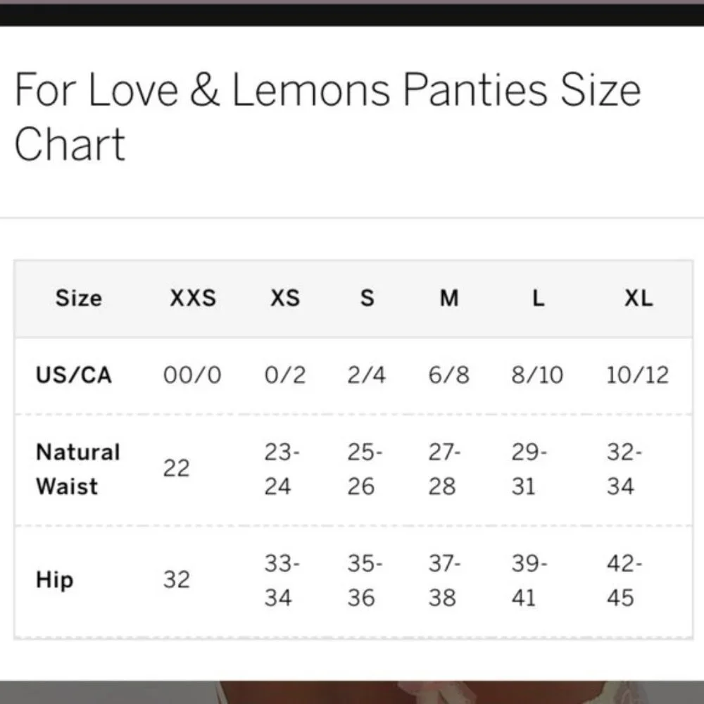 SOLD! For Love & Lemons Love Song Thong Panty - Picture 8 of 8